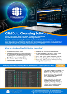 Data CRM Cleansing CRM Data Cleansing Software